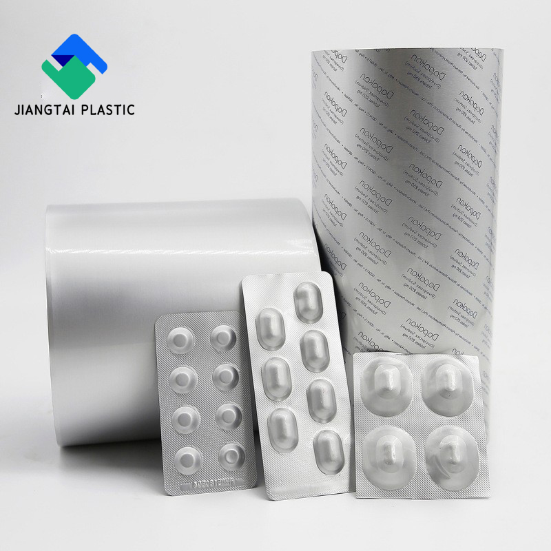 PTP Printed/unprinted aluminum blister foil for pharma packing alu foil roll Pharmaceutical Packaging PTP Aluminum Foil Film