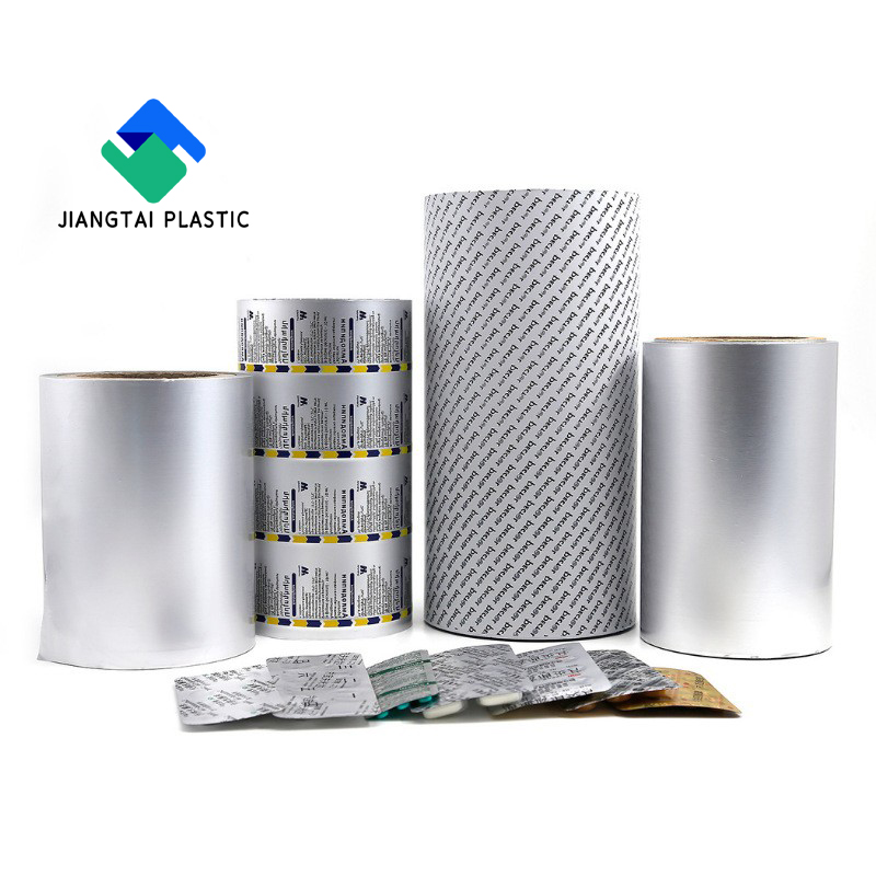 PTP Printed/unprinted aluminum blister foil for pharma packing alu foil roll Pharmaceutical Packaging PTP Aluminum Foil Film