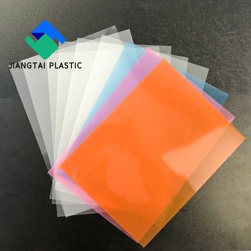 Plastic A4 Diagonal PP Sheet Lined Plastic Polypropylene Sheet for Notebook Cover