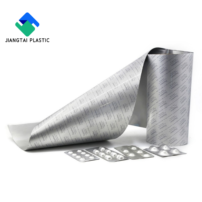 PTP Printed/unprinted aluminum blister foil for pharma packing alu foil roll Pharmaceutical Packaging PTP Aluminum Foil Film